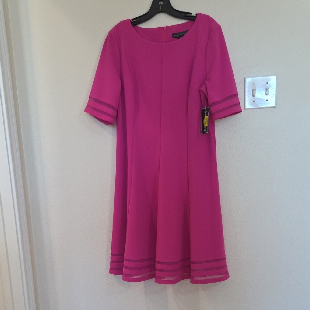 Jessica Howard Fuchsia Midi Dress